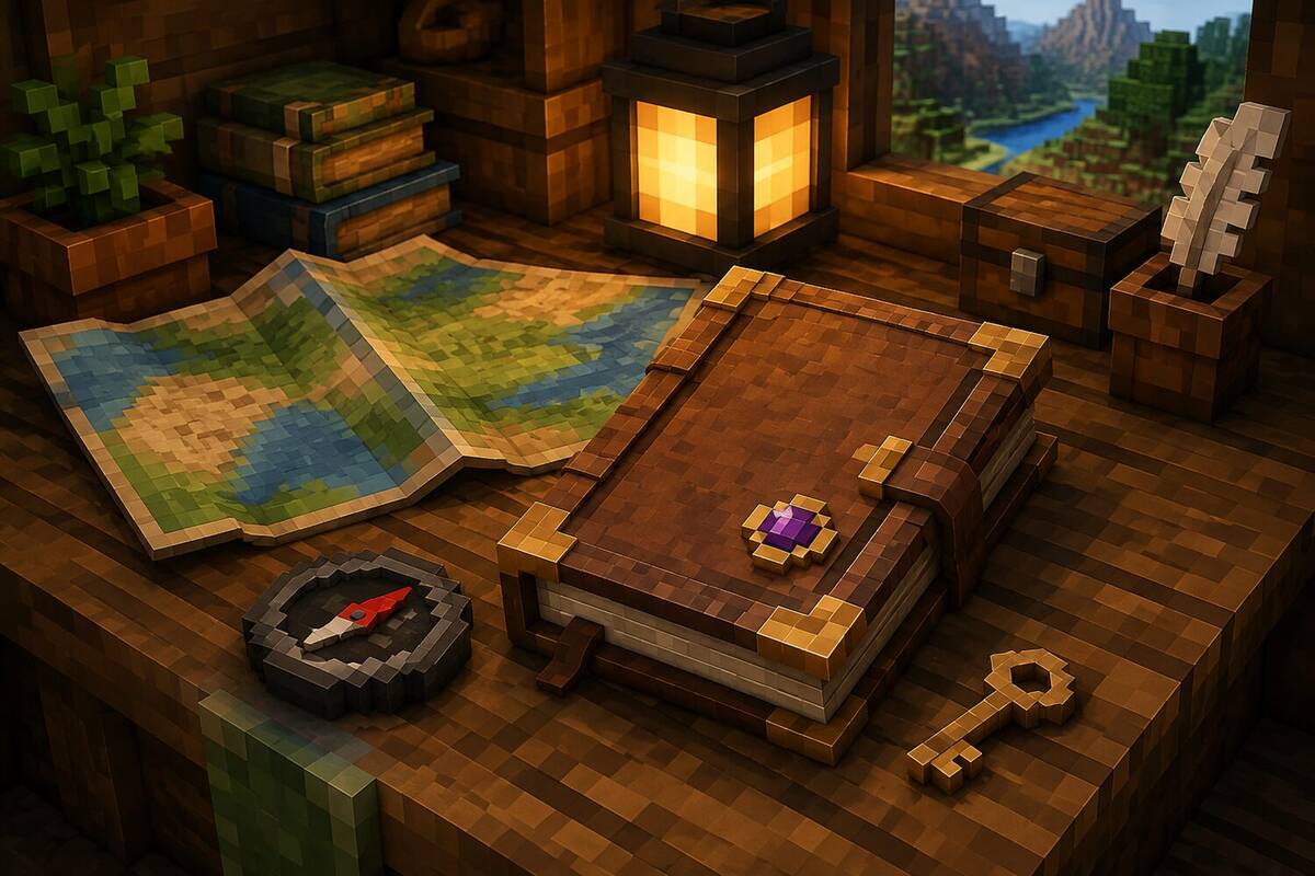 Minecraft-Illustration zum Vertex Pass